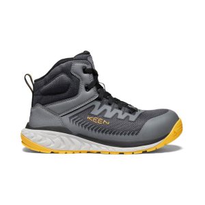 Men's Arvada Mid Work Sneaker (Carbon Toe) | Black/Keen Yellow
