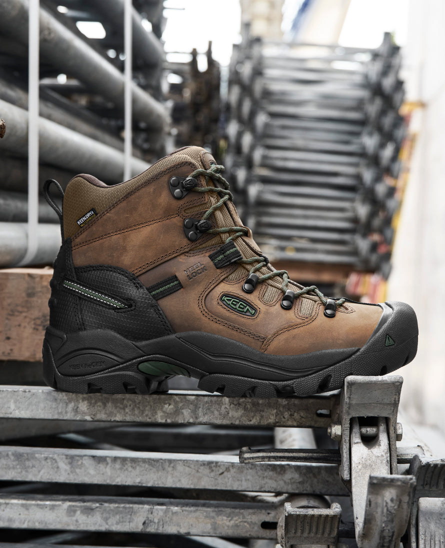 Men's Pittsburgh Energy 6 Waterproof Boot (Carbon Toe) | Bison/Black - Image 9